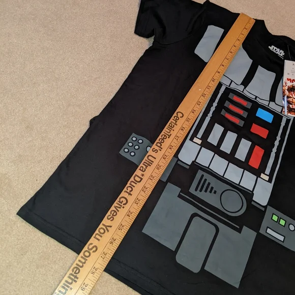 Nwts Star Wars Men's Black Darth Vader Costume T-Shirt With Cape - Picture 4 of 16
